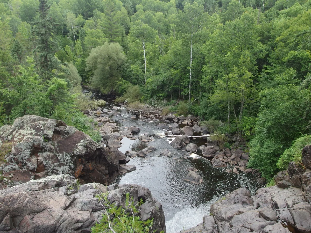 River so far down the drop