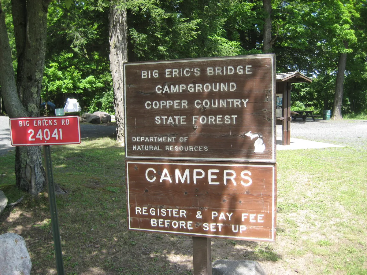 Campsite near the bridge