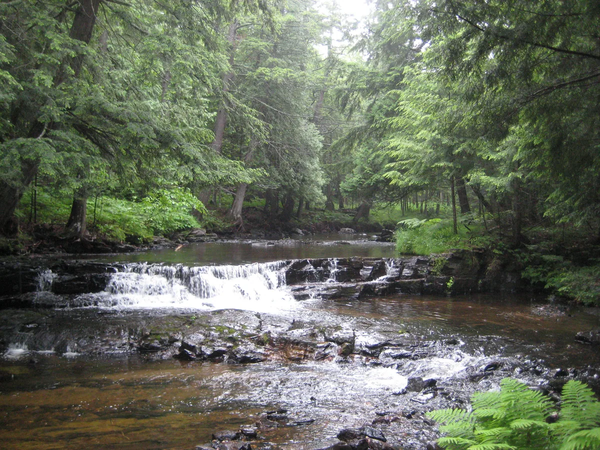 Even drops along Slate River