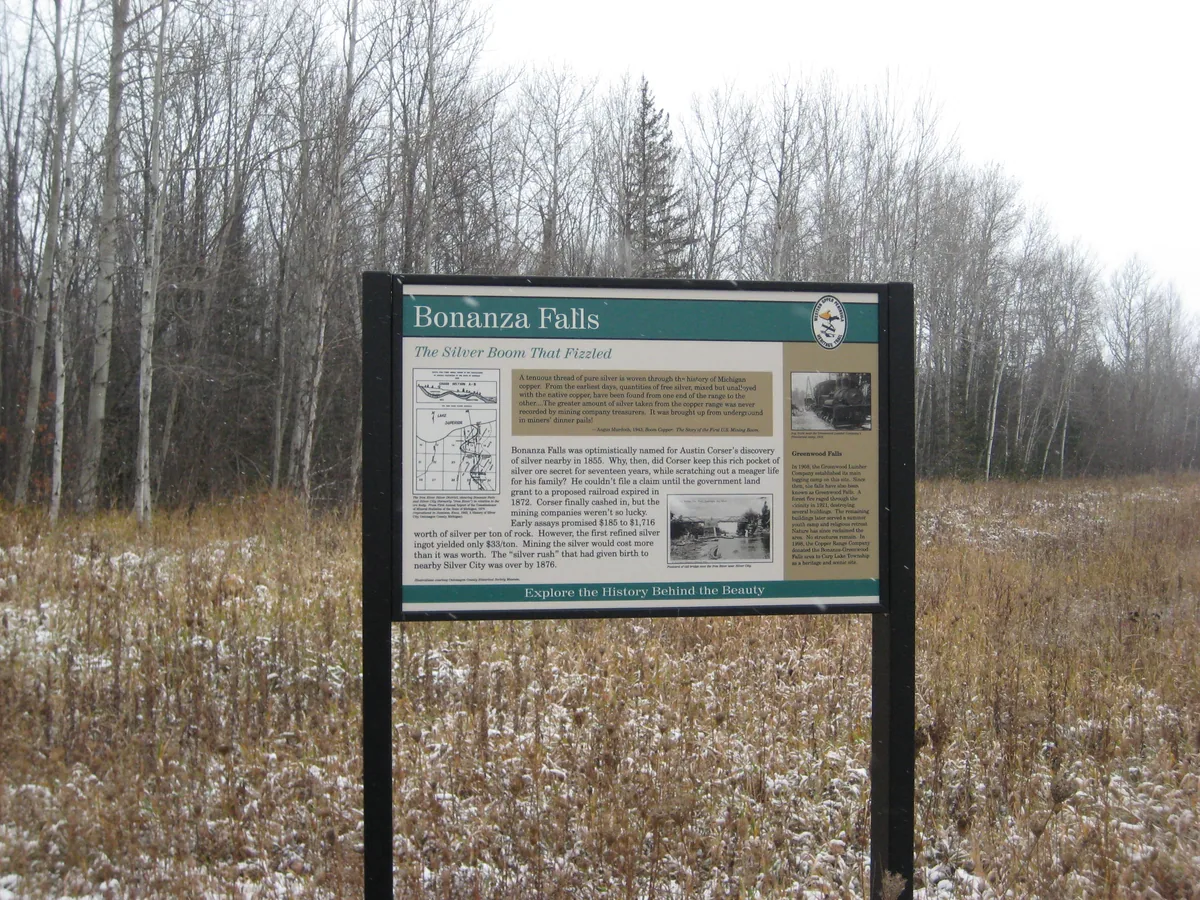 Sign for Bonanza Falls