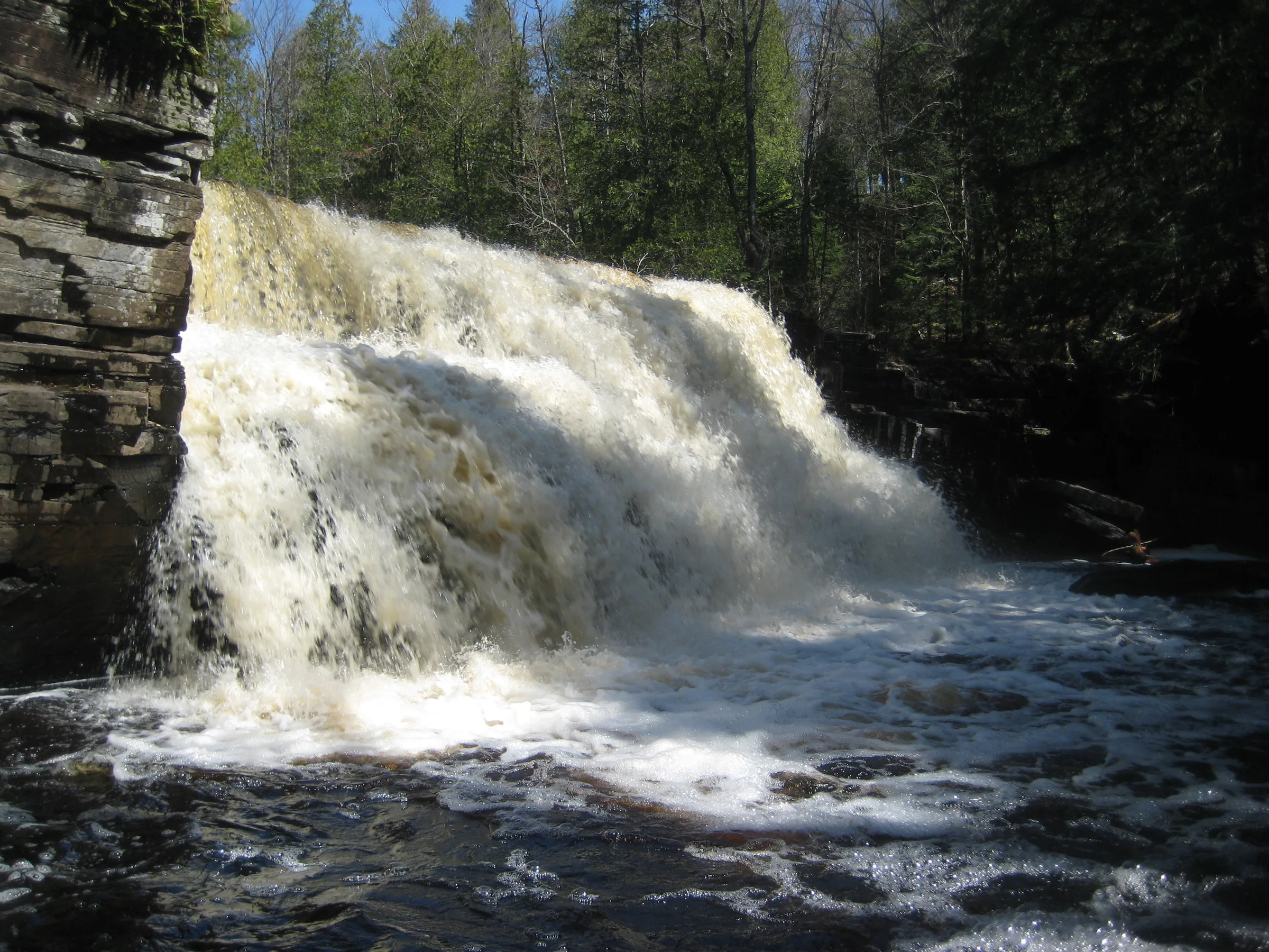 Water level with Canyon River Falls