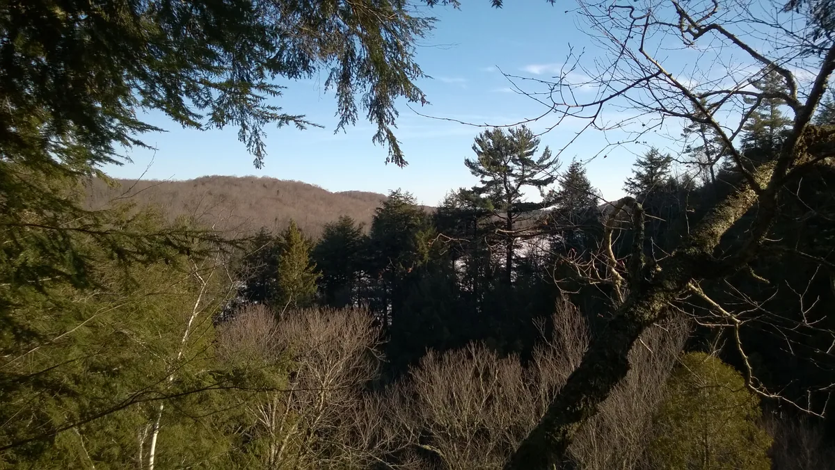 Lake view from the gorge