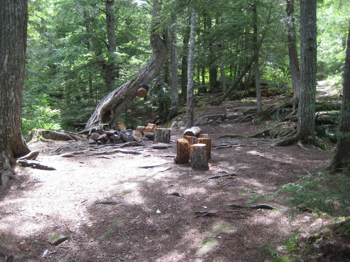 Campsite above the falls