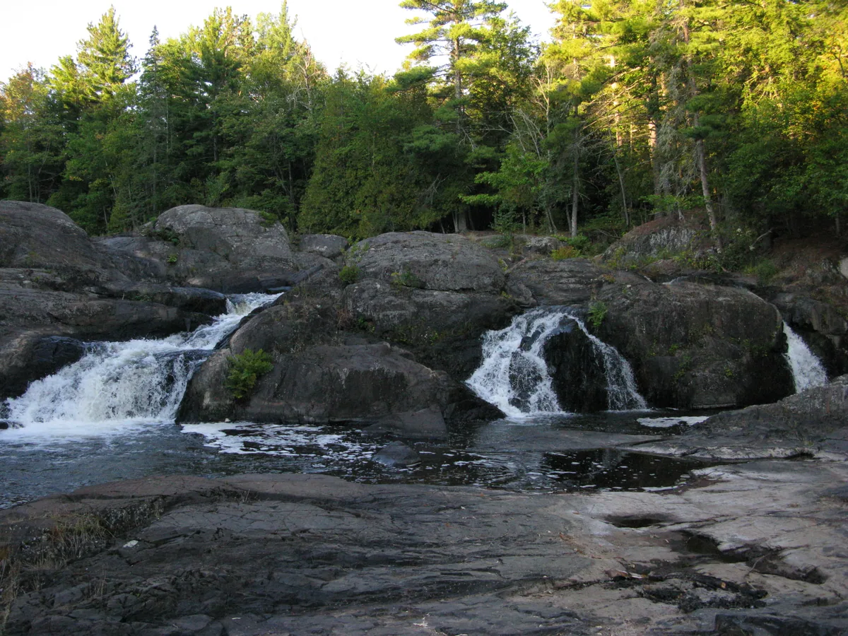 Upper half of the rocky middle drop