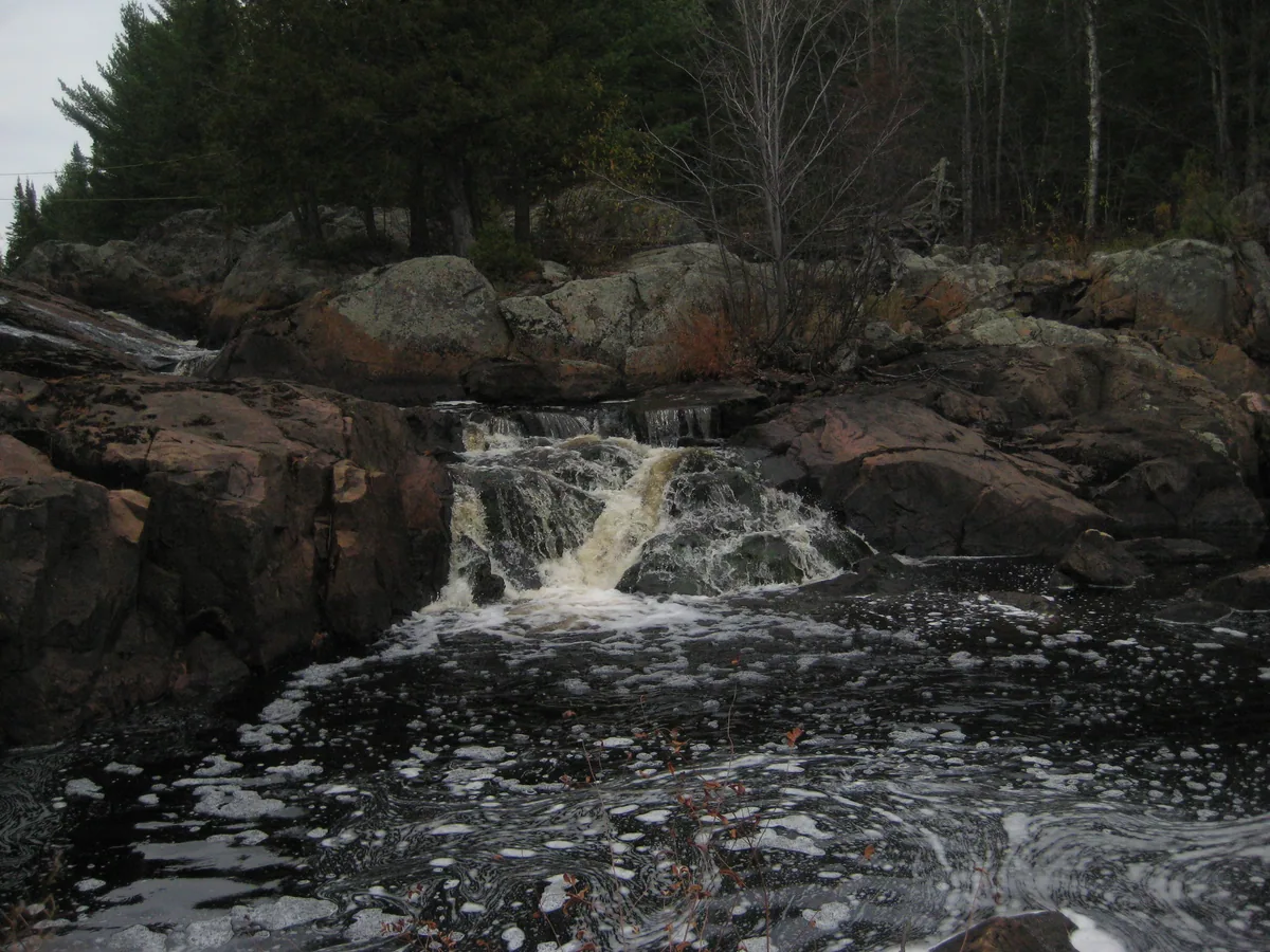 Lower swirling drop.