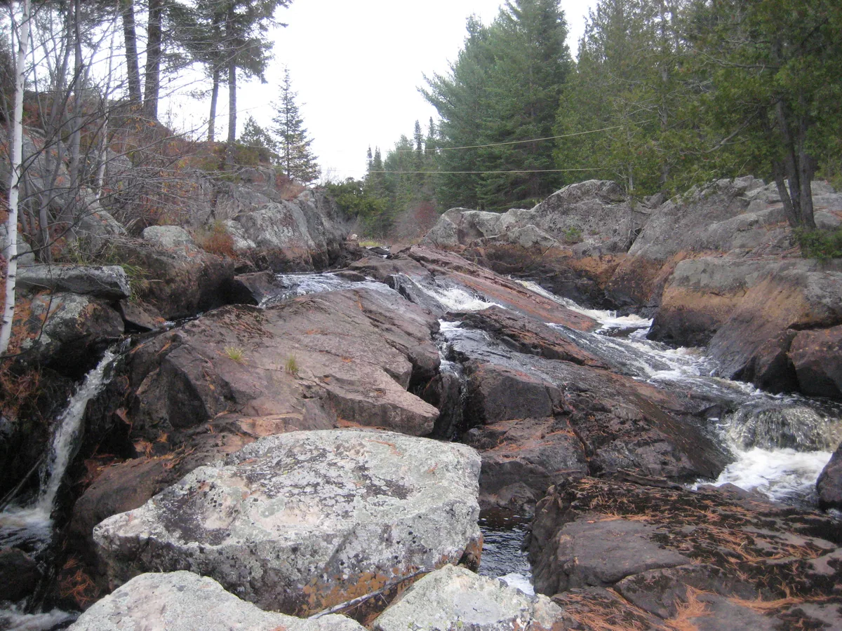 Upper half of Dee Lundeen Falls