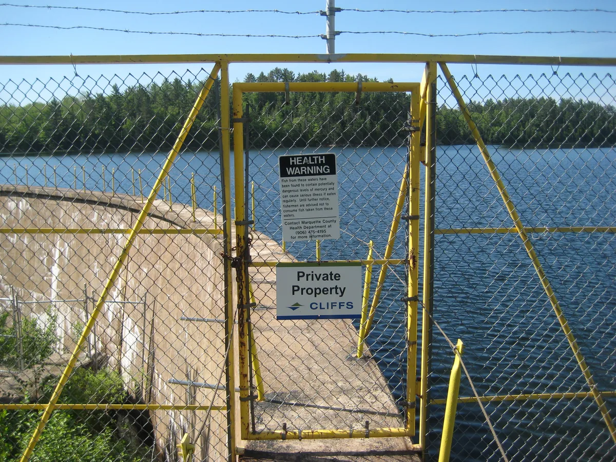 Eastern half of the dam all gated up