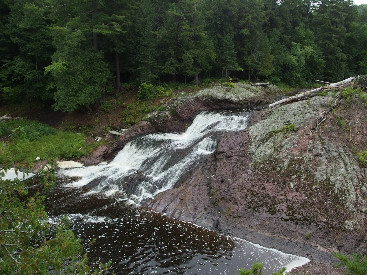 Left side of the falls
