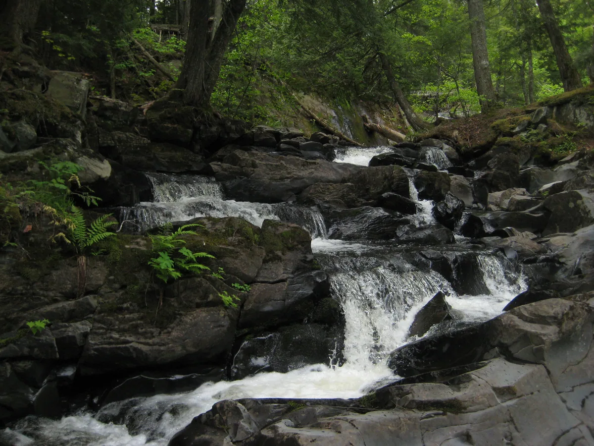 Looking up the lower drops