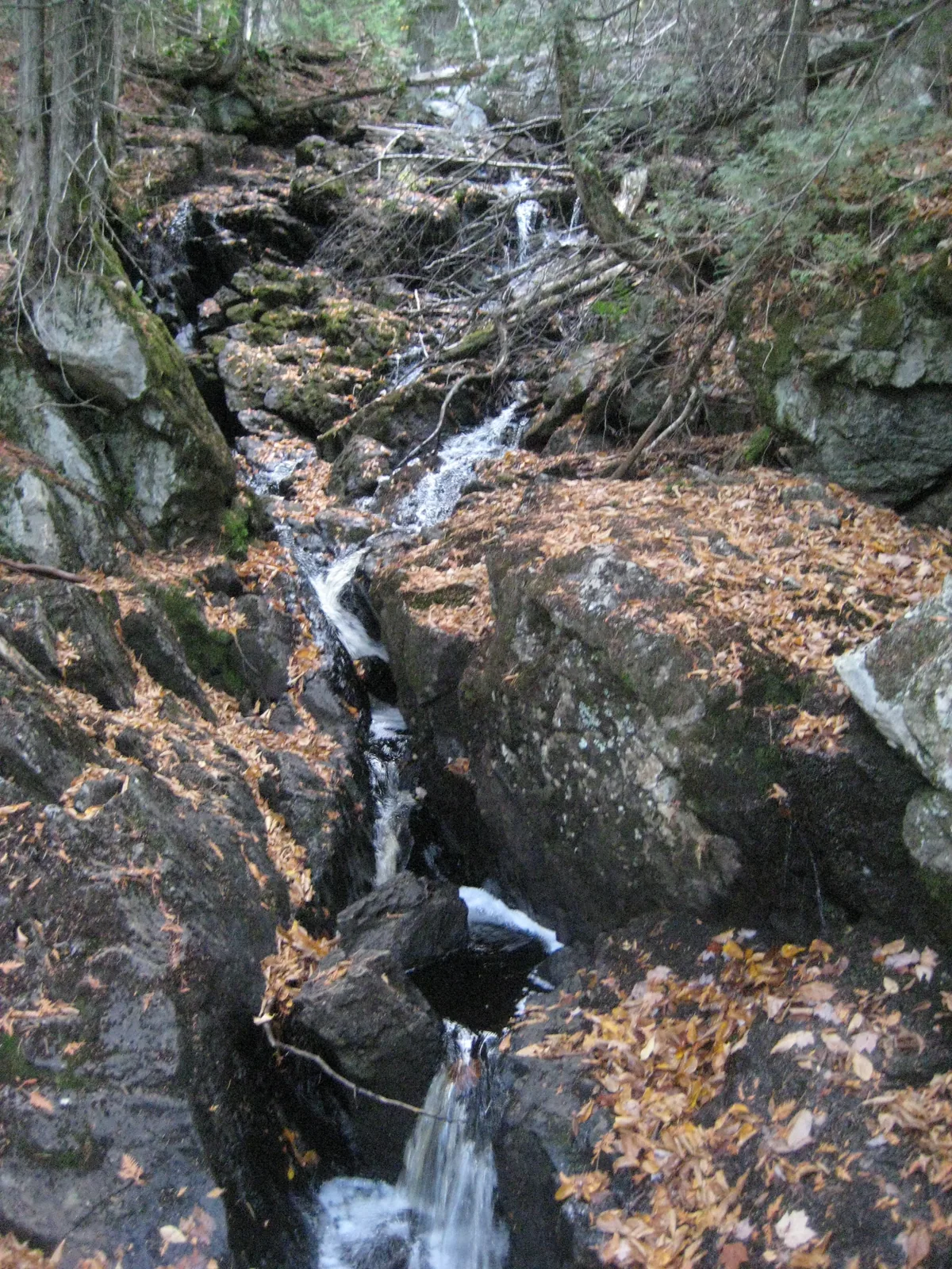Long chain of chutes