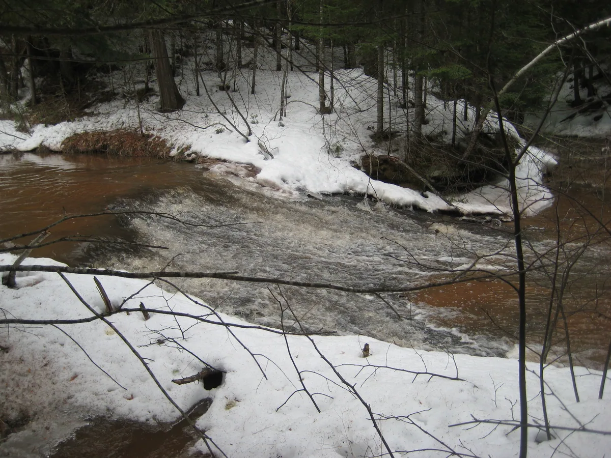 Sideways over Onion Falls