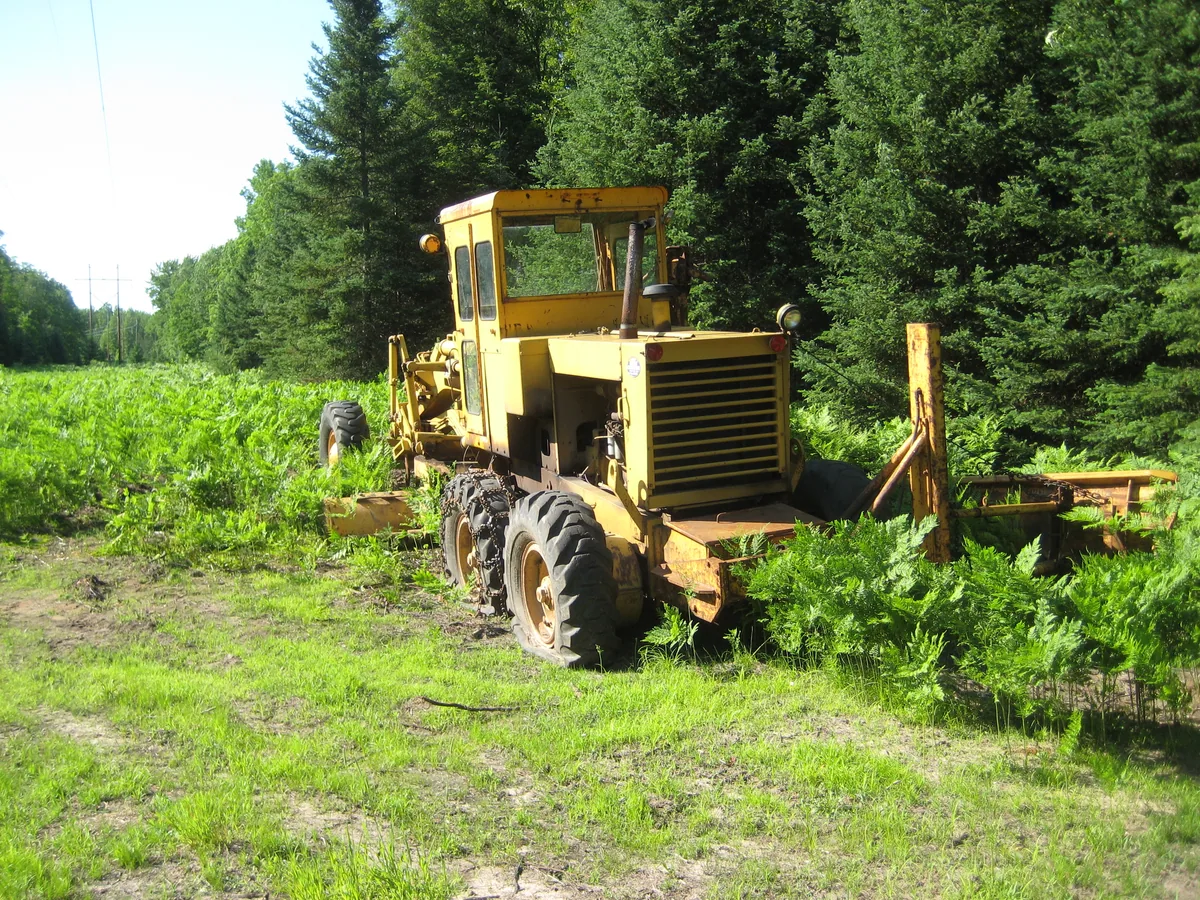 Forlorn equipment left on Hazel Swamp Road