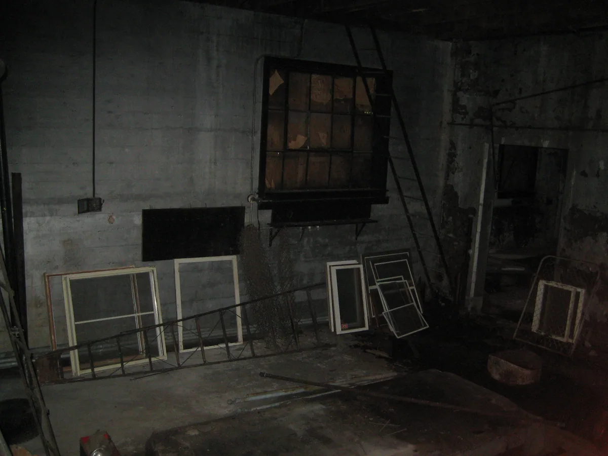Random storage inside the old power station