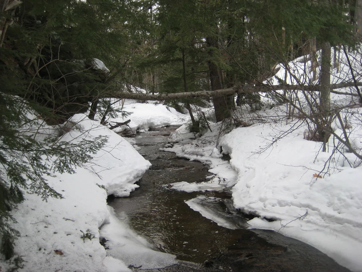 Flat creek above the main drop