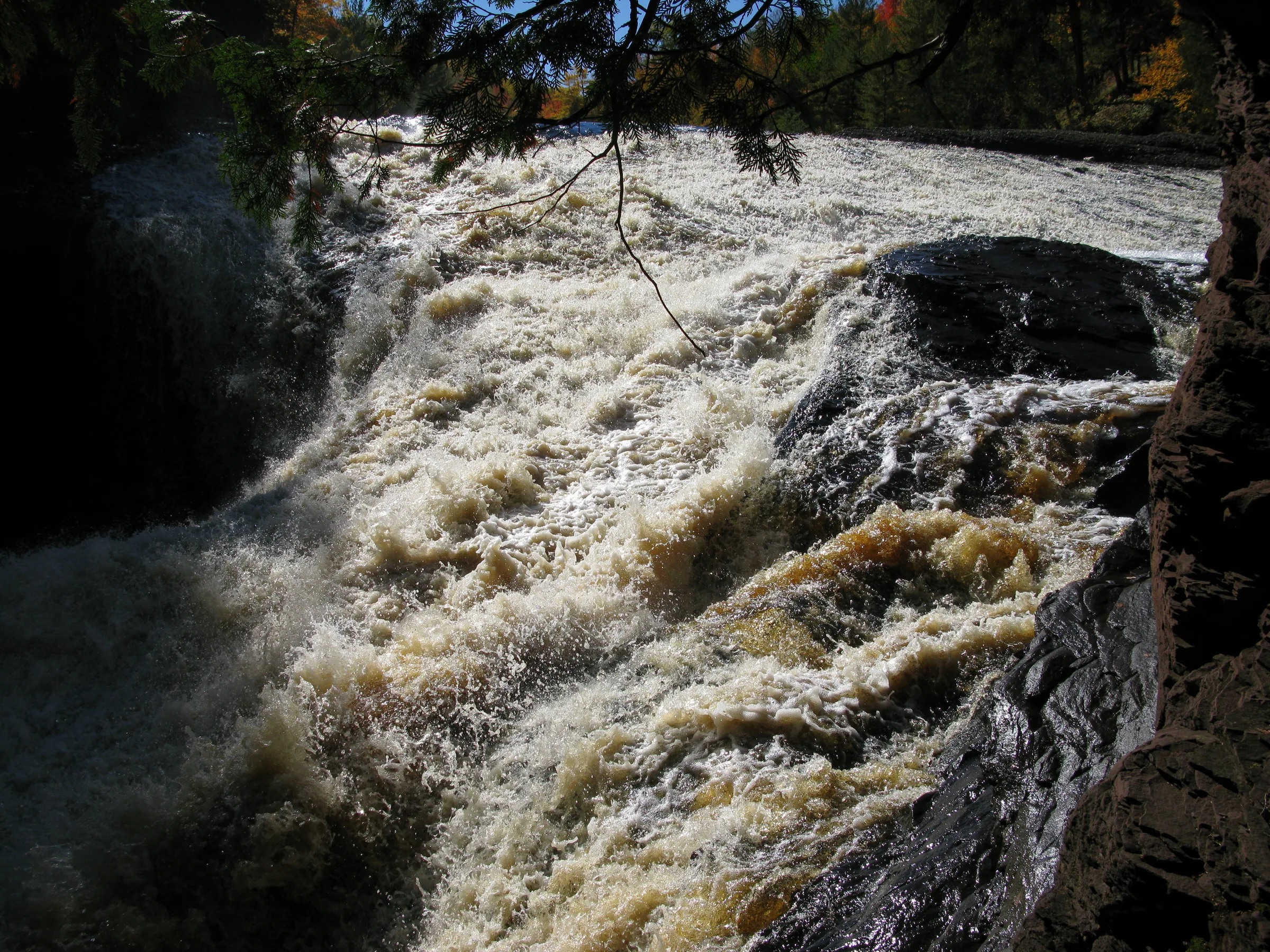Foamy Rainbow Falls