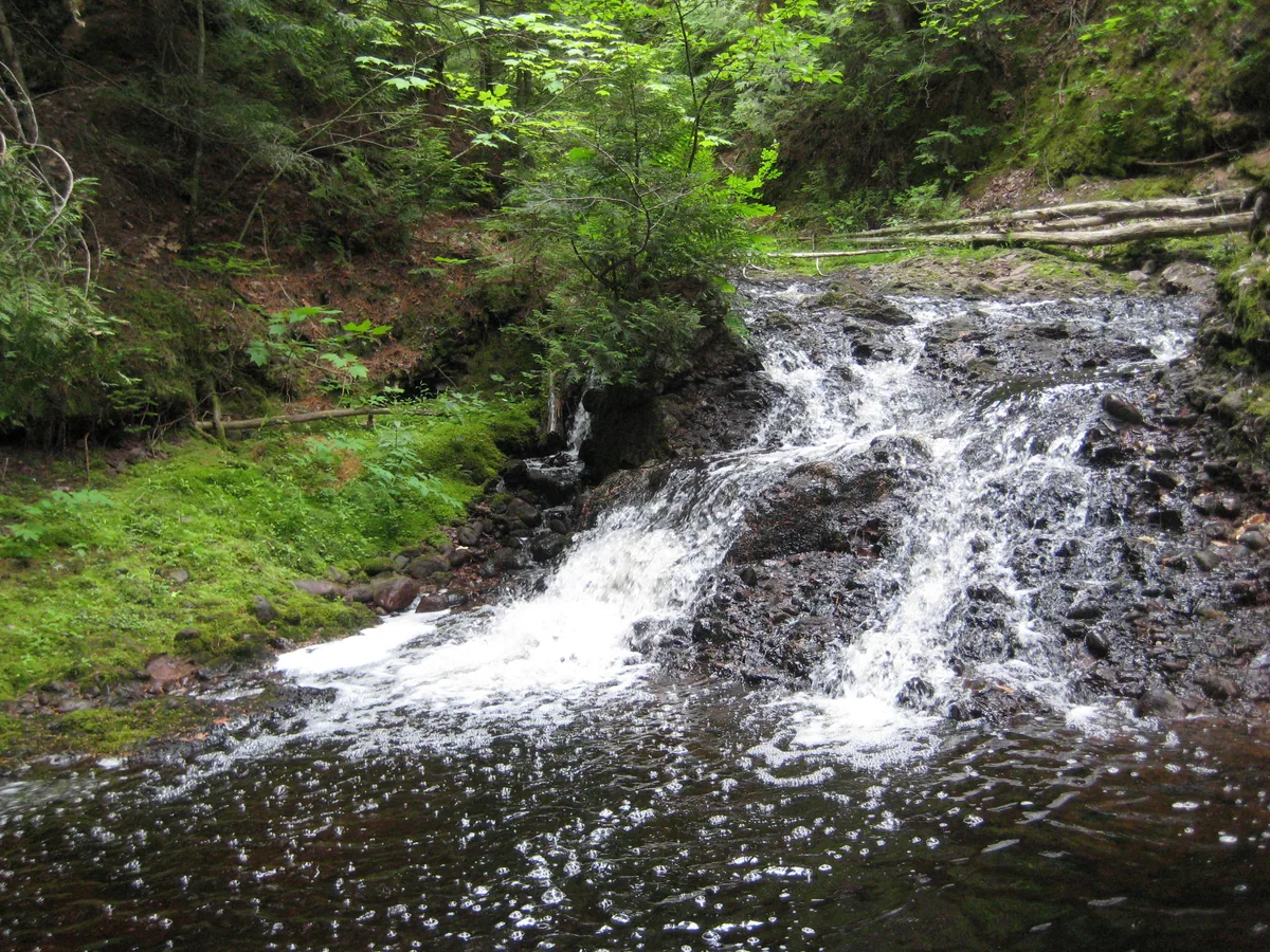 Pretty upstream drop