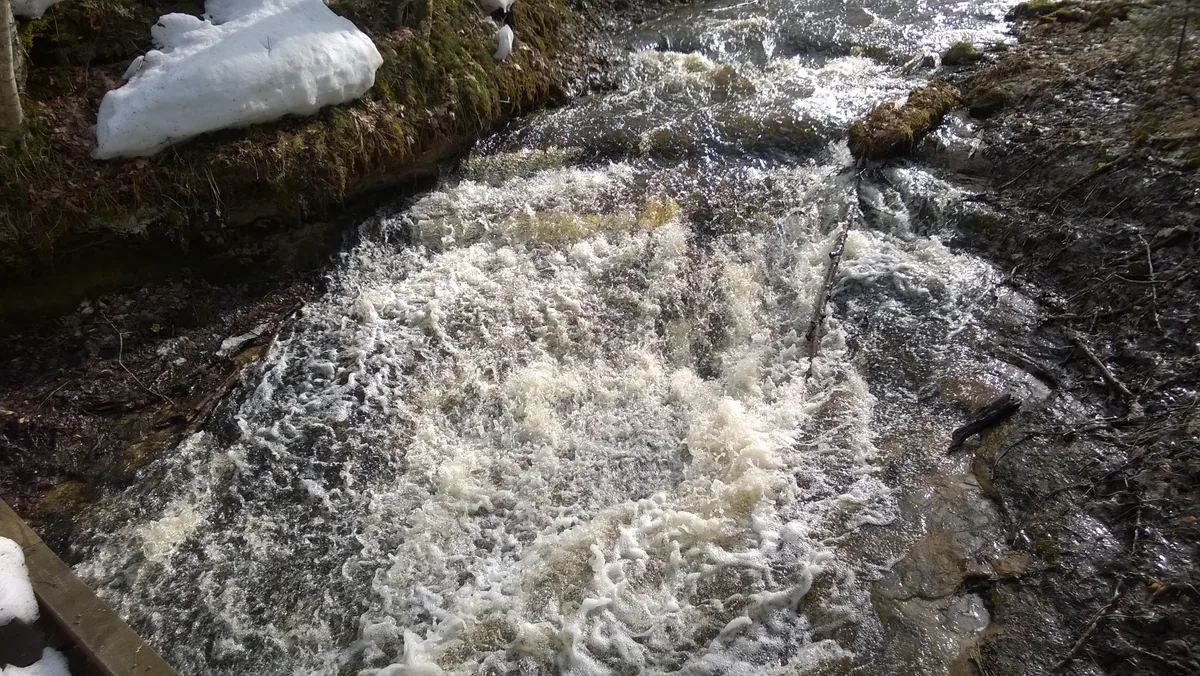 Whitewater above the bridge