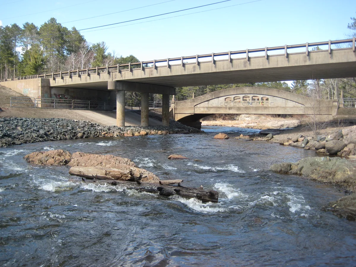 Two bridges over Dead River