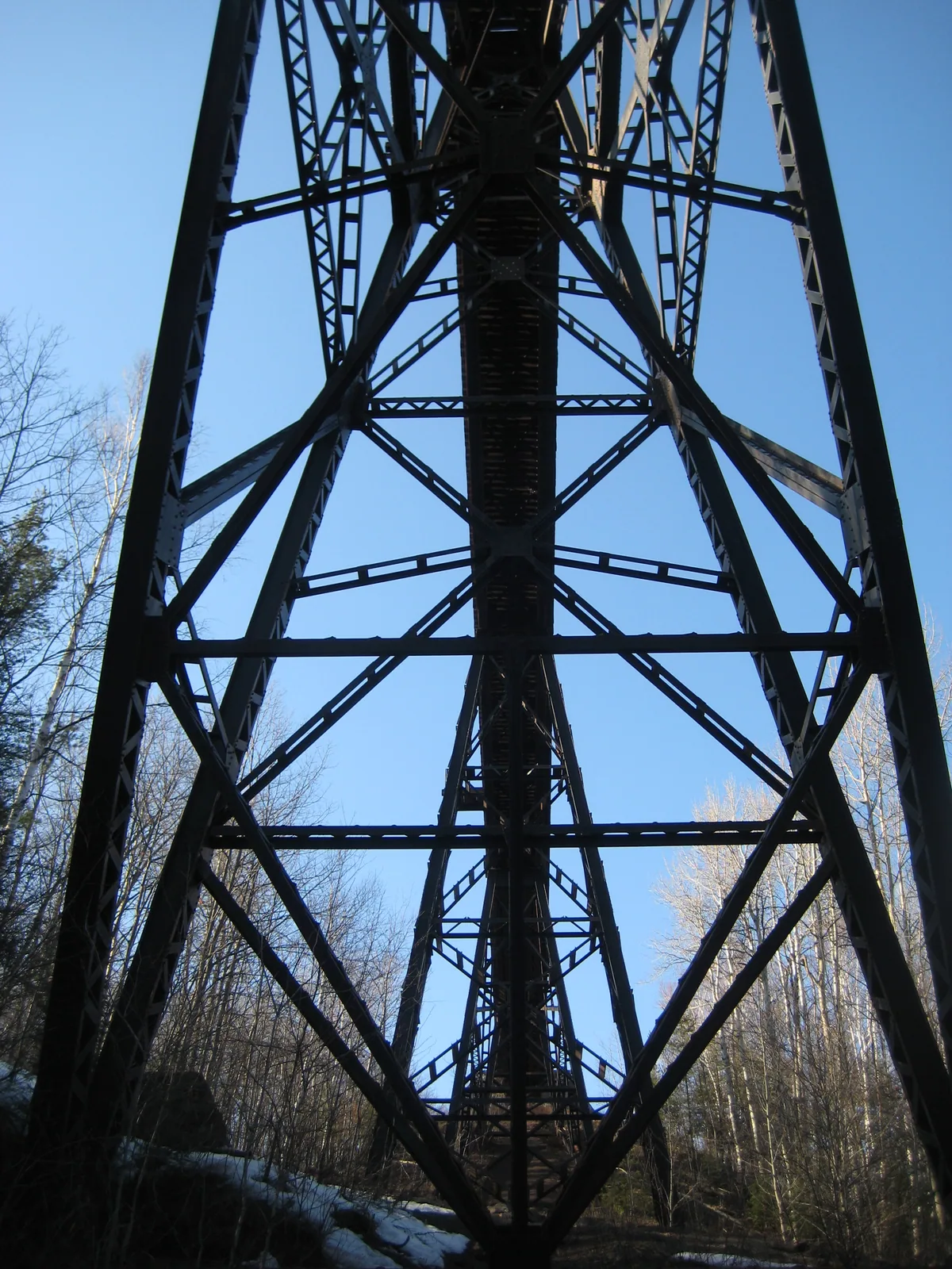 Lattice work of the trestle