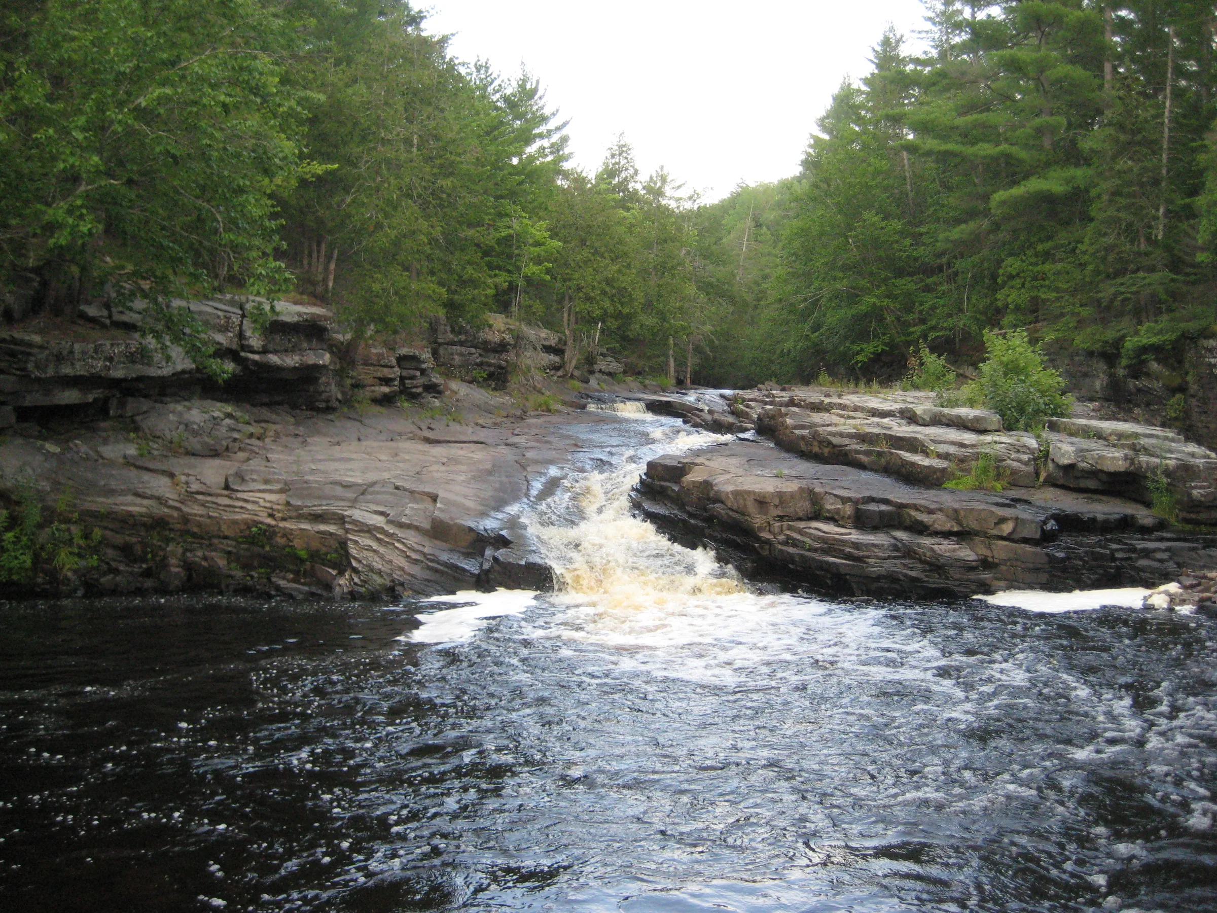 A dry waterfall