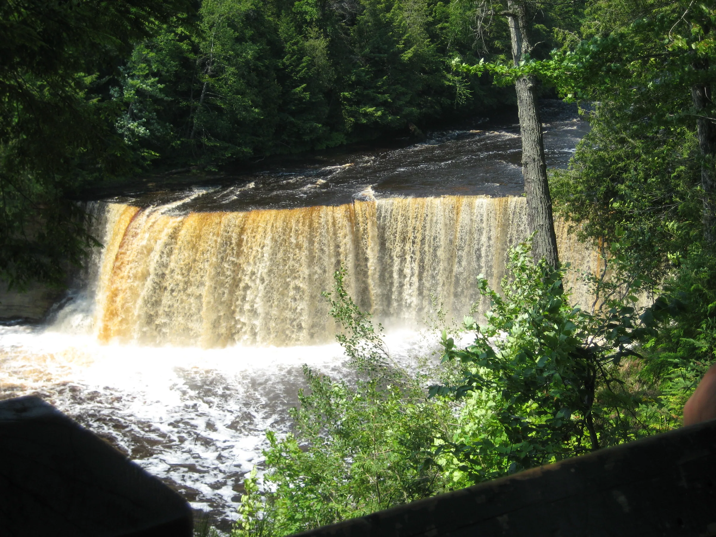 Brown sheet of Upper Tahquamenon Falls