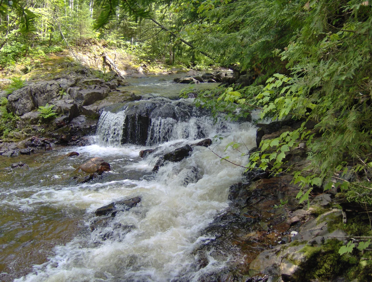 Lowermost drop on the river